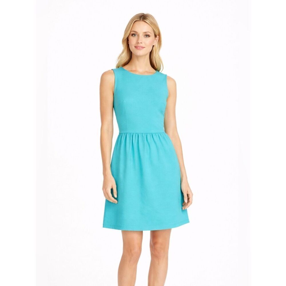 J. Crew Vibrant Turquoise Sleeveless Mini Dress